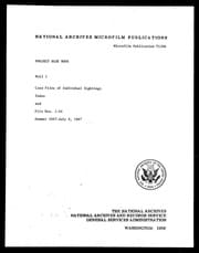 Project BLUE BOOK Roll 1 — Case Files 1–54