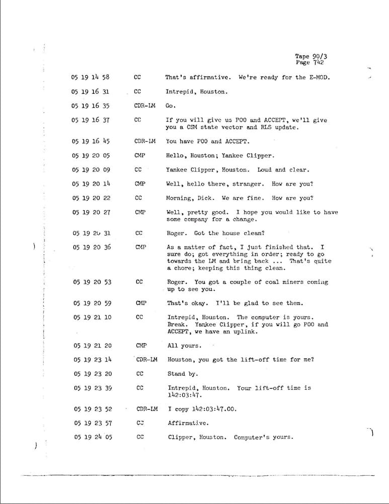 NASA-UAP-D1, Apollo 12 Transcript, 1969